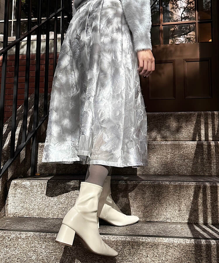 17℃ レディース タイツ 杢調スリムプレーンソフトウエスト｜靴下の岡本